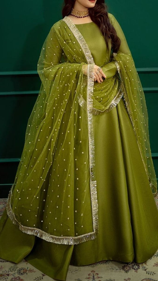 olive green -libas e nikah